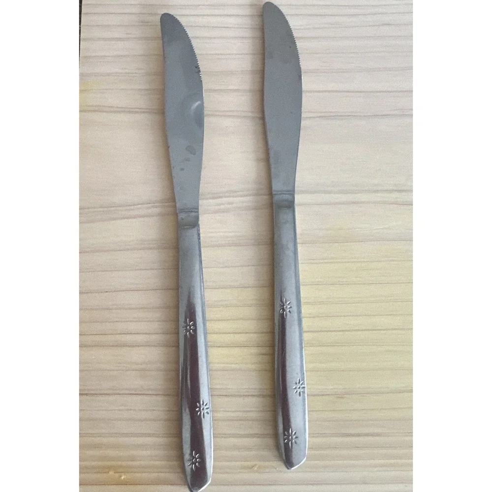 2 Vintage Superior Night Sky Aurora‎ Flatwear Starburst MCM Knives Replacement